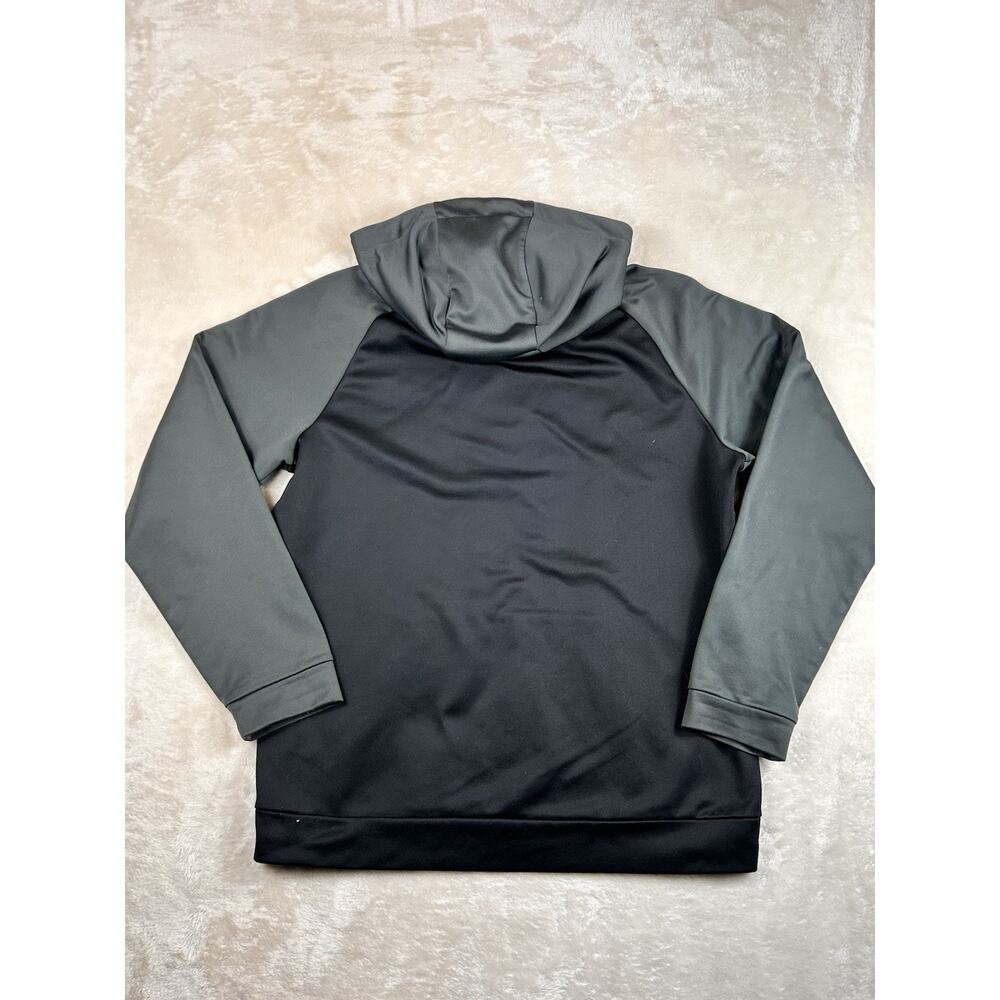 Nike Black Gray Dri-Fit Hoodie Men L Pullover Training Athletic Performance Gym - Picture 2 of 9